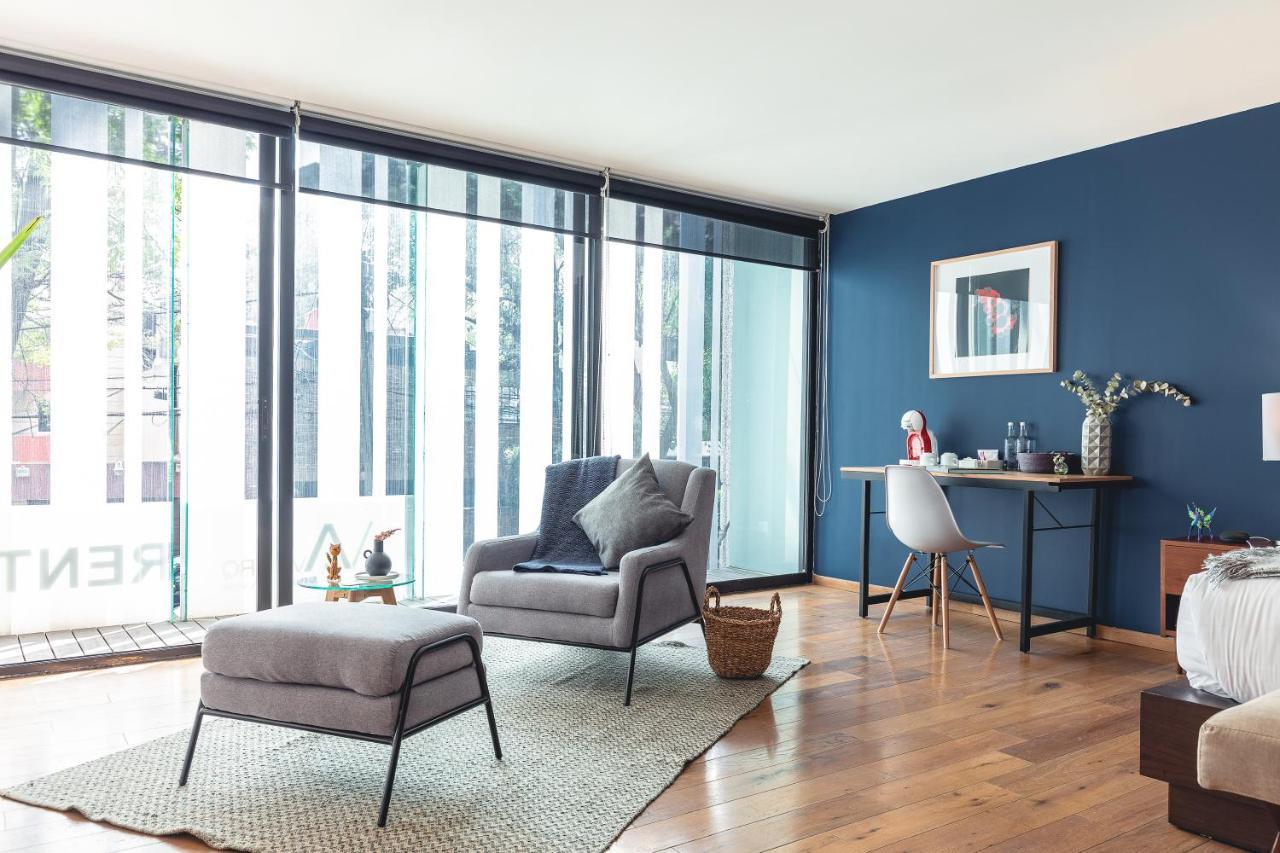 Casai Bright Designer Studio With Balcony In Polanco Мексико Сити Екстериор снимка