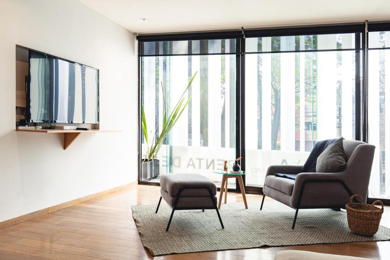 Casai Bright Designer Studio With Balcony In Polanco Мексико Сити Стая снимка